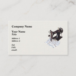 Antieke Naaimachine Circa 1900 Visitekaartje