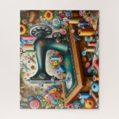 Antieke Naaimachine Legpuzzel (Verticaal)