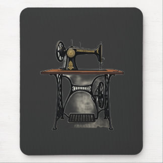 Antieke Naaimachine uit het Verleden Muismat