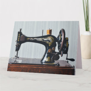ANTIEKE NAaimachine WELKOMKAART Kaart