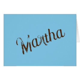 Antieke naam Blank Kaarten (Sky Blue & Copper)