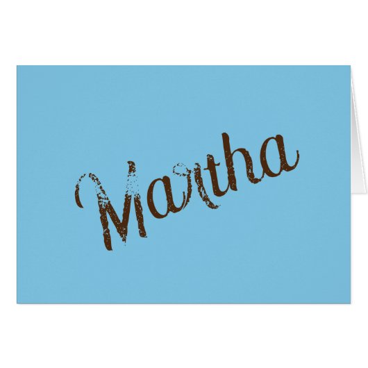 Antieke naam Blank Kaarten (Sky Blue & Copper) (Voorkant Horizontaal)