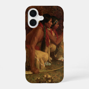 Antieke Native American, Jacht op herten door Cous iPhone 16 Hoesje