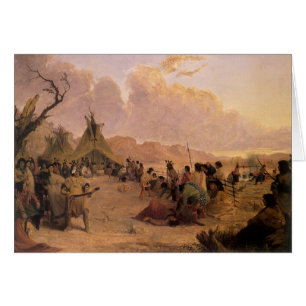 Antieke Native American, Medicijnendans door Eastm