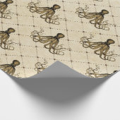 Antieke Nautilus Octopus Cadeaupapier (Hoek)
