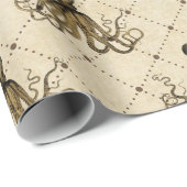Antieke Nautilus Octopus Cadeaupapier (Rol Hoek)