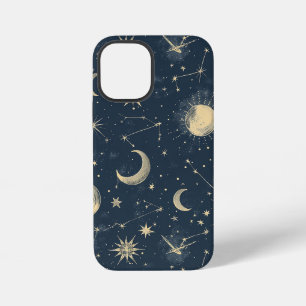 Antieke Navy Ivoor Astrologie Maan Constellatie iPhone 12 Mini Hoesje