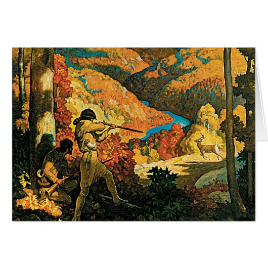 Antieke NC Wyeth-reisposter, In Old Kentucky (Voorkant Horizontaal)
