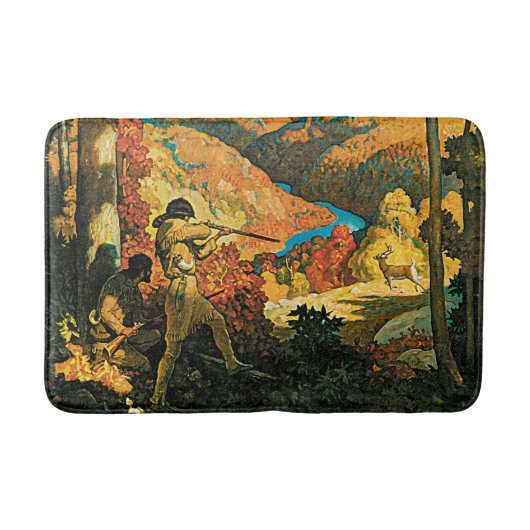 Antieke NC Wyeth-reisposter, In Old Kentucky Badmat (Voorkant)