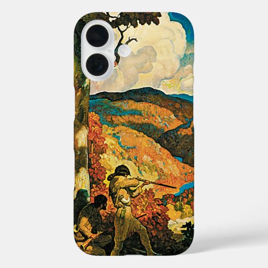 Antieke NC Wyeth-reisposter, In Old Kentucky Case-Mate iPhone Case (Achterkant)