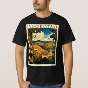 Antieke NC Wyeth-reisposter, In Old Kentucky T-shirt