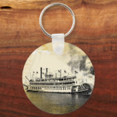 Antieke New Orleans Stern Wheeler Sleutelhanger (Voorkant)