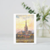 Antieke Norwich Cathedral Briefkaart (Staand voorkant)