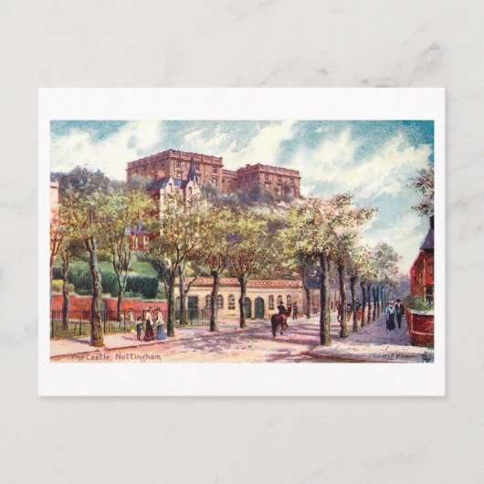 Antieke Nottingham Castle Briefkaart (Voorkant)