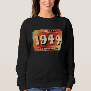 Antieke nummerplaat gemaakt in 1944 met originele trui