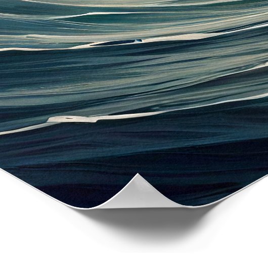 Antieke oceaangolven poster (Hoek)