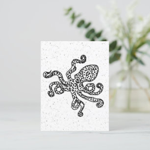Antieke Octopus Briefkaart
