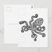 Antieke Octopus Briefkaart (Voorkant / Achterkant)