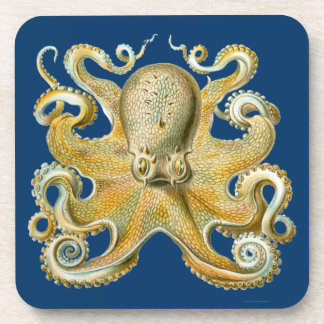 Antieke Octopus van Haeckel Bier Onderzetter