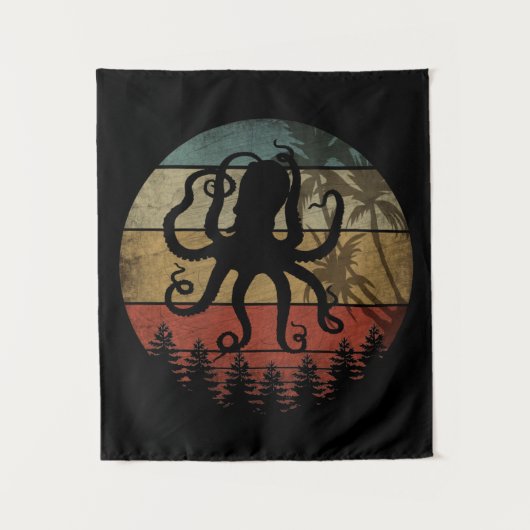 ANTIEKE OCTOPUS WANDKLEED (Voorkant)