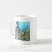 Antieke OctopusCollage Koffiemok (Voorkant links)
