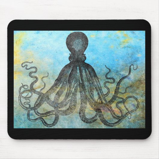 Antieke OctopusCollage Muismat (Voorkant)