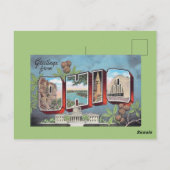 Antieke Ohio Briefkaart (Achterkant)