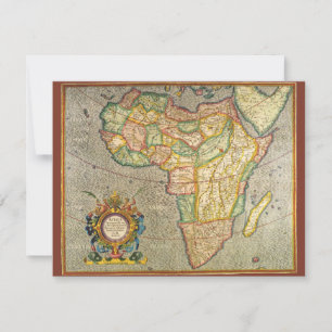 Antieke Old World Gerardus Mercator kaart van Afri