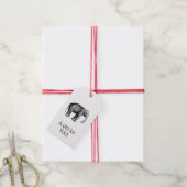 Antieke Olifant Tekening Cadeaulabel (Met Touw)