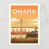 Antieke Omaha Nebraska Briefkaart (Voorkant)