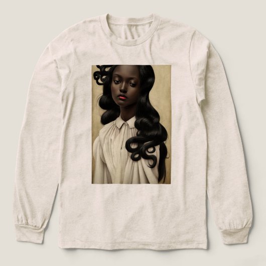 Antieke Onyx Tri-Blend Shirt (Voorkant)