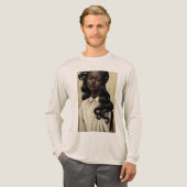 Antieke Onyx Tri-Blend Shirt (Voorkant)