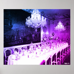 Antieke Oostenrijk Wenen Hofburg paleis Eetkamer Poster