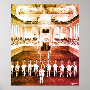 Antieke Oostenrijk Wenen Spaanse Courbette Poster