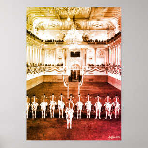 Antieke Oostenrijk Wenen Spaanse Courbette Poster
