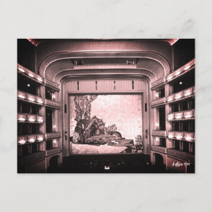 Antieke Oostenrijk Wenen Staatsoper opera binnen Briefkaart