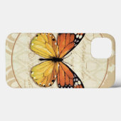 Antieke Oranje Vlinder Case-Mate iPhone Case (Achterkant (horizontaal))