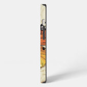 Antieke Oranje Vlinder iPhone Hoesje (Linkerkant)