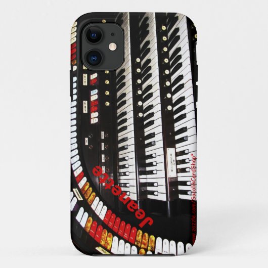 Antieke Orgeltoetsenbord, Naam, Case-Mate iPhone Case (Achterkant)