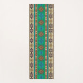 Antieke Oriëntaalse Groene Turkse Ottomaanse Kilim Yogamat (Voorkant)