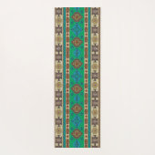 Antieke Oriëntaalse Groene Turkse Ottomaanse Kilim Yogamat (Achterkant)