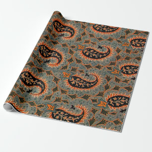 Antieke Oriëntaalse Turkse Perzische Paisley Tapij Cadeaupapier