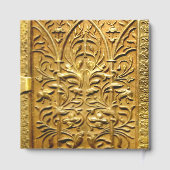 Antieke Oude Goud Deco Afbeelding Oude Boek Oudhei (Achterkant)