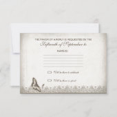 antieke oude trouwer RSVP (Voorkant)