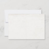antieke oude trouwer RSVP Kaartje (Achterkant)
