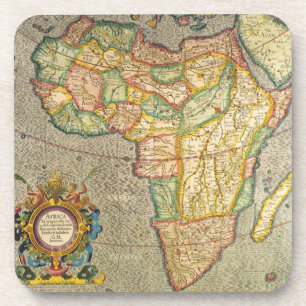 Antieke Oude Wereld Mercator Kaart van Afrika, 163 Onderzetter