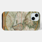Antieke Oude Wereldkaart van de Amerika's, Theodor Case-Mate iPhone Case (Achterkant (horizontaal))