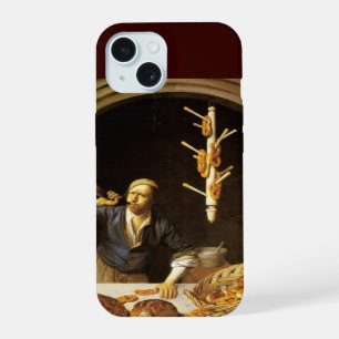 ANTIEKE OVEN BACKER, BAKKERIJ BROOD WINKEL iPhone 15 HOESJE
