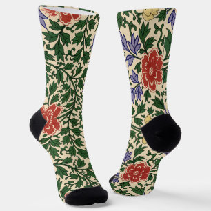 Antieke Owen Jones Chinoiserie Pioenpatroon Sokken