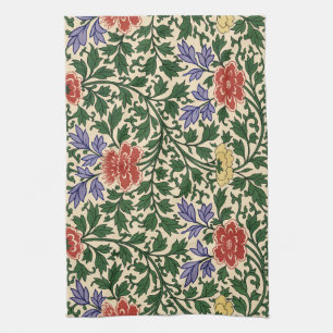Antieke Owen Jones Chinoiserie Pioenpatroon Theedoek